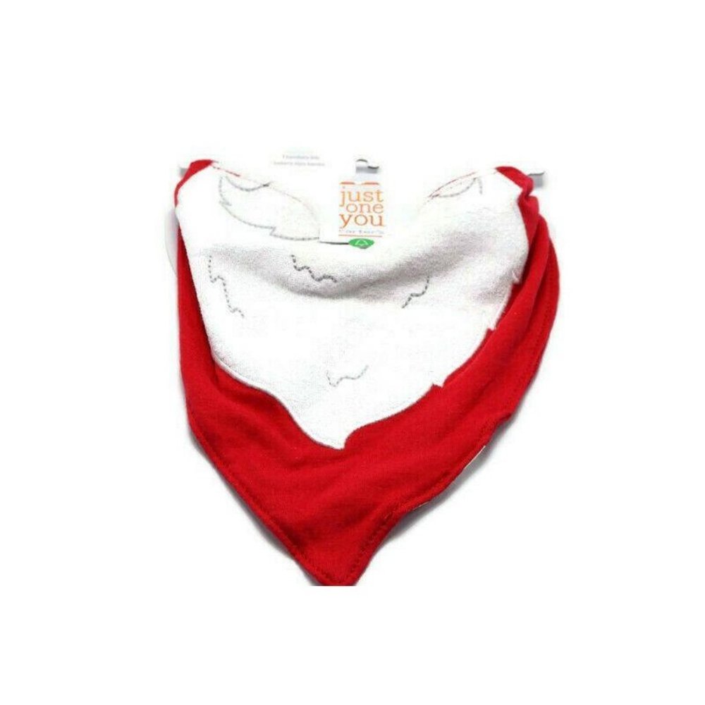 Carters Bandana Bib Santa Beard Just One You Red W